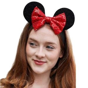 Minnie Mouse Sequin Ears Headband
